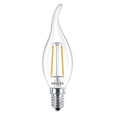 Philips CorePro LED candle E14 filament bulb, warm white 250lm – non-dimmable for cozy lighting