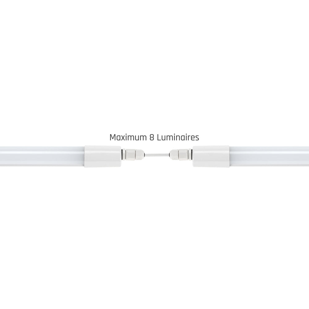 Spectrum LED armatur 150cm 45W 4000K IP65 5150 lumen loft- eller pendelmontering Hvid