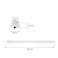 Spectrum LED armatur 150cm 45W 4000K IP65 5150 lumen loft- eller pendelmontering Hvid