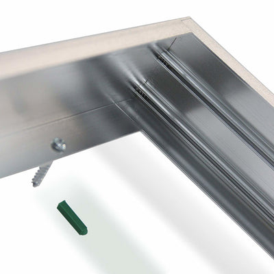 LED panel aluminium sølv 120x60cm ramme med Philips chip