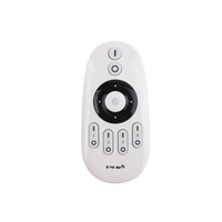 LED strip fjernbetjening hvid, 4 grupper RF 2.4GHz, enkeltfarve, kompatibel med 12V-24V LED strimler