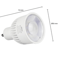 LED-spot GU10 6W 550 lumen RGB+CCT MIBOXER dæmpbart lys