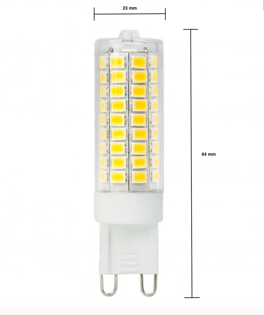 Spectrum LED G9 7W Varmt Hvidt Lys Pære: Energieffektiv Erstatning for 70W, 300K Ideel til Stemningsbelysning