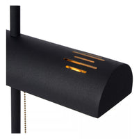 Lucide Glendale bordlampe, 2xE27 fatning, LED kompatibel, Sort med mat guld detaljer, IP20, CE RoHS