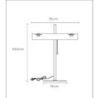 Lucide Glendale bordlampe, 2xE27 fatning, LED kompatibel, Sort med mat guld detaljer, IP20, CE RoHS