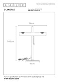 Lucide Glendale bordlampe 2xE27 sort LED 220-240V AC
