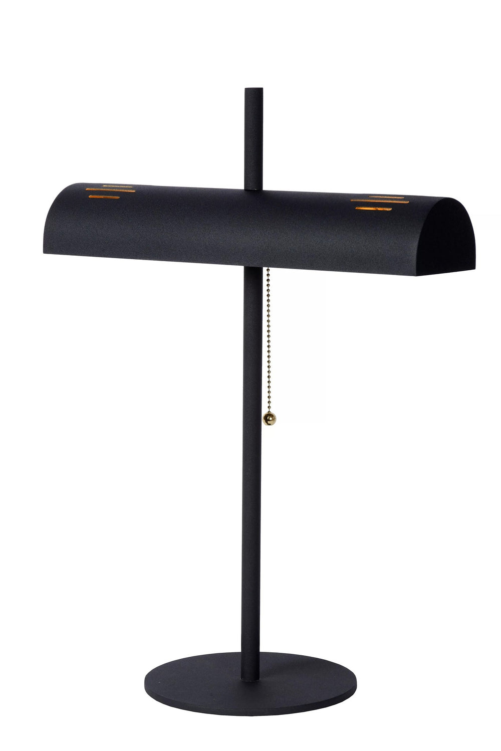 Lucide Glendale table lamp, 2xE27 fitting, LED compatible, Black with matte gold accents, IP20, CE RoHS