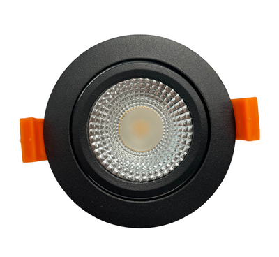 LCB LED recessed spotlight Black 10.5W 3000K IP20 220-240V flicker-free CE RoHS 5 year warranty