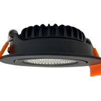 Led inbouwspot 85mm ip65 zwart 5w dim to warm for bathroom