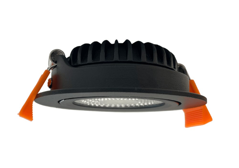 Led inbouwspot 85mm ip65 zwart 5w dim to warm for bathroom