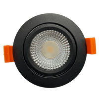 Led inbouwspot 85mm ip65 zwart 5w dim to warm for bathroom