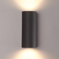 LED Væglampe udendørs |Op og Ned -|Sort| GU10