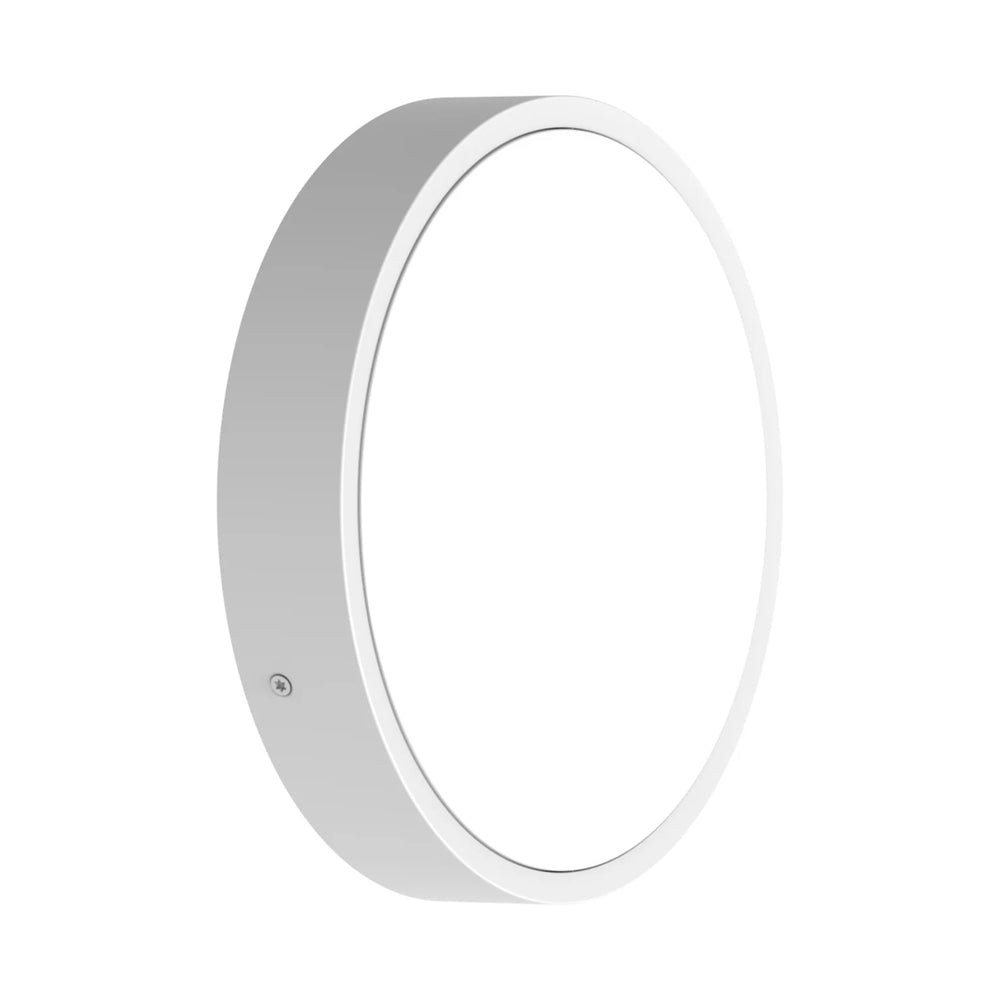 LED bulkhead rund 250P, 10.5W, 1220 lumen, 3000K/4000K skiftbar CCT, IK10, Hvid aluminiums hus