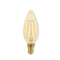 Spectrum LED filament lamp E14 4.9W 2400K warm light, replaces 50W with 490 lumens, 360° beam angle, not dimmable