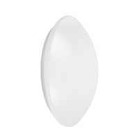 LED Ceiling and Wall Light IP44 Bulkhead 13W 920 lumens 3000K Warm White Ø250mm White IK03