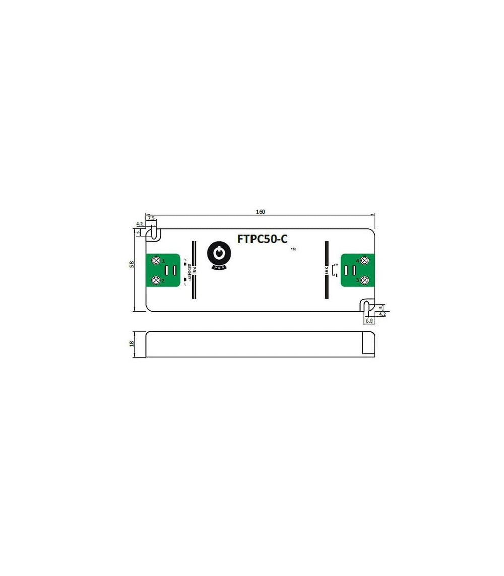 GLP LED dæmpbar strømforsyning 12V 50W 4.16A til 12V LED belysning