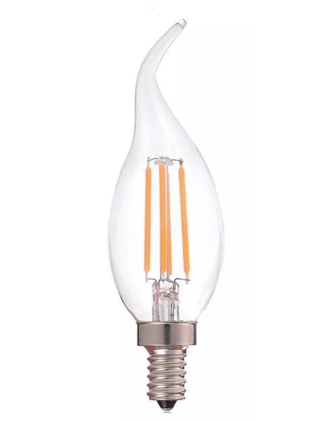 LED filamentlampe E14 C37, 5W erstatter 40W, 2700K varm hvid fra LCB