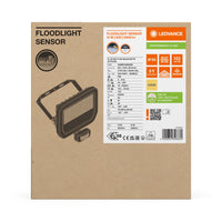 LED Projektør Sensor GEN 3 Sort 41W 3000K 5500 lumen IP65 med bevægelses- og lyssensor, erstatter 100W