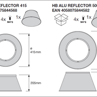 LED Highbay Gen 5 Aluminium Sort 75W 4000K 13200 lumen IP66 1-10V dæmpbar 70D