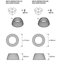 LED Highbay Gen 5 Aluminium Sort 75W 4000K 13200 lumen IP66 1-10V dæmpbar 70D