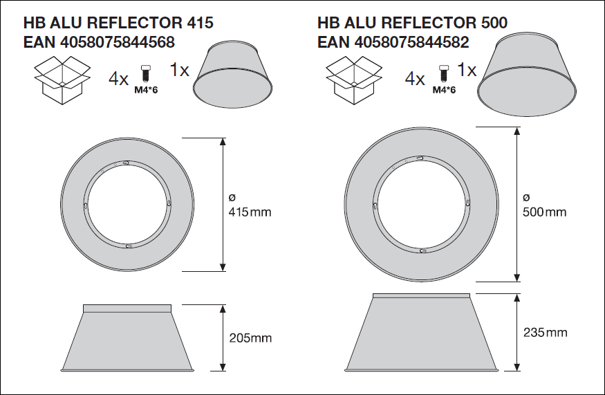 LED Highbay Gen 5 Sort Aluminium 150W 4000K 26700 lumen IP66 1-10V dæmpbar 110D