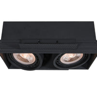 Lucide trimløs sort GU10 indbygget LED-spotlight, sømløst design
