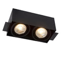 Lucide trimløs sort GU10 indbygget LED-spotlight, sømløst design