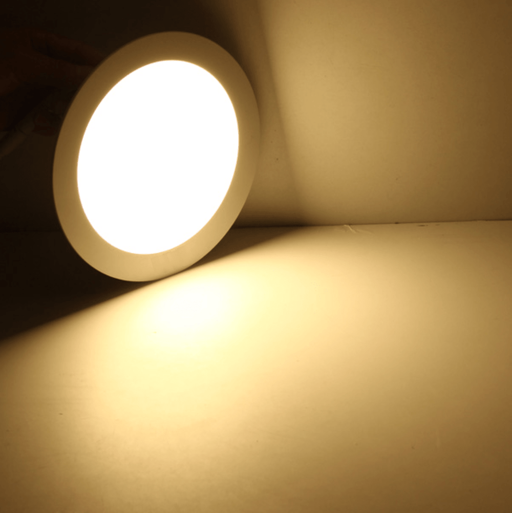 lcb led round aluminum recessed spotlight 3w replaces 25w 3000k warm white light