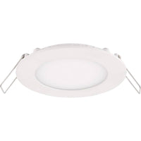 lcb led round aluminum recessed spotlight 3w replaces 25w 3000k warm white light