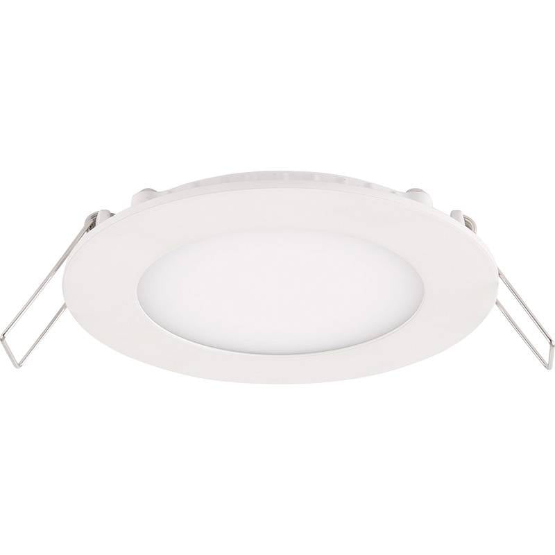 LCB LED indbygget spot rund aluminium 10.5W 3000K varm hvid IP20 CRI 80 udskæring 74mm 220-240V CE RoHS