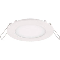 LED indbygningsspot rund aluminium 3W erstatter 25W 3000K varm hvidt lys