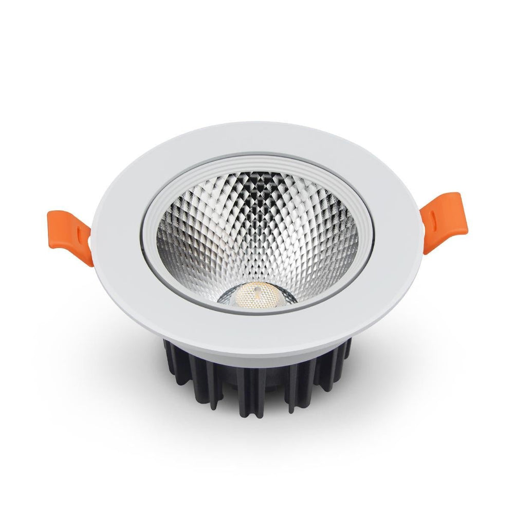 LED indbygget spotlight dæmpbar 7W erstatter 70W 4000K klar hvid LCB