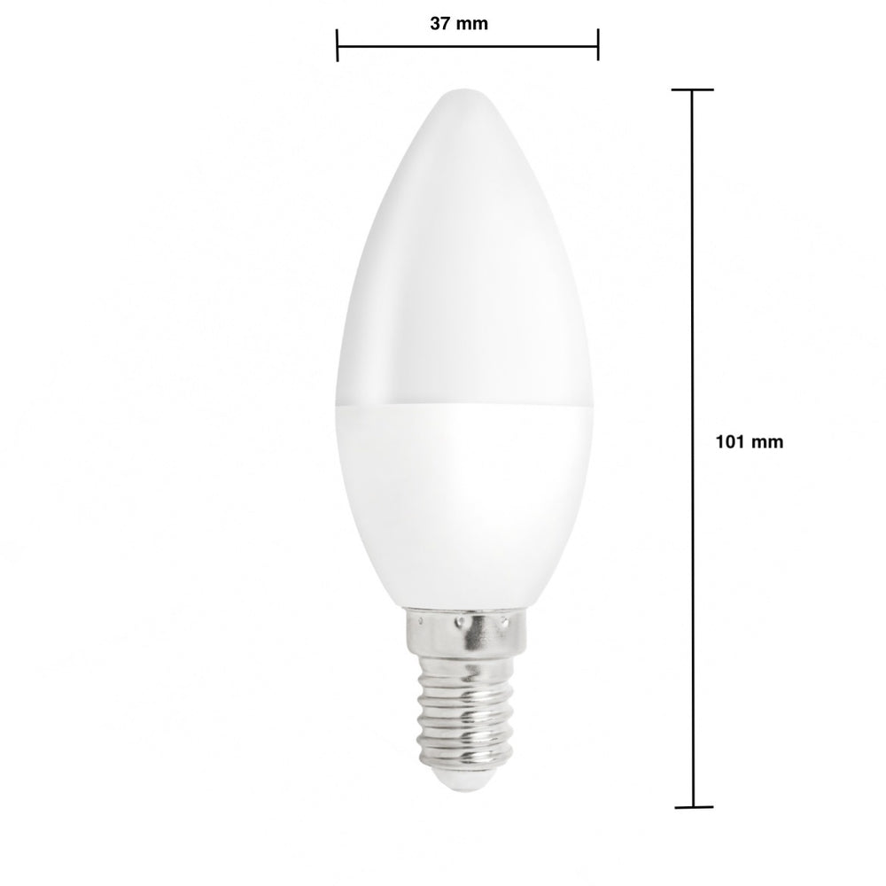 Spectrum LED kronelys pære E14 1W 230V 3000K varm hvid 90 lumen 270° strålevinkel ikke dæmpbar