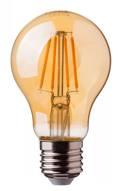Lcb LED filament lamp E27 A60 5W replaces 50W 2200K extra warm white light