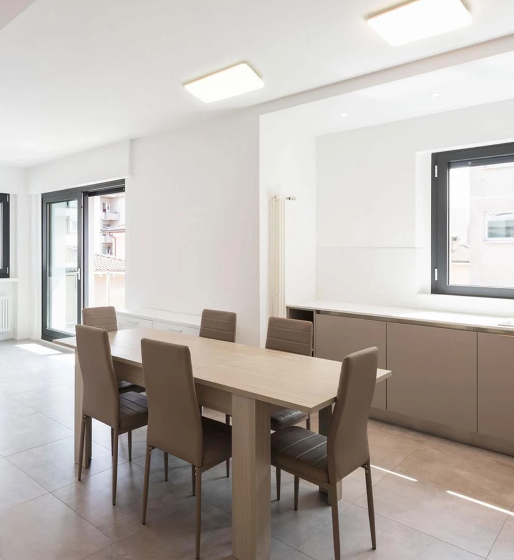 Spectrum LED loftlampe 36W 230V påbygning IP20 3000K 2600 lumen Hvidt kabinet 430x430 mm