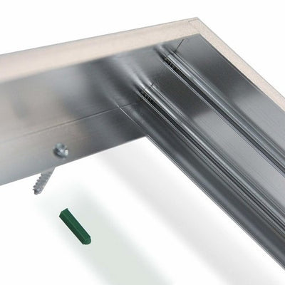 Lcb LED panel 60x30cm sølv aluminiumsramme 5cm højde