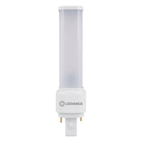 LED PL-C Dulux-D D/E 6W 660 lumen 4000K Kølig Hvid G24d-1 2-Pin 230V erstatning for 13W