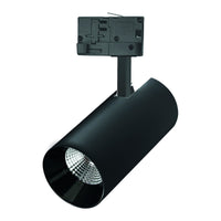 Spectrum LED skinnelys Sort 3-Faset 25W 4000K 2650 lumen 36° Lysvinkel IP20 Aluminiums Hus