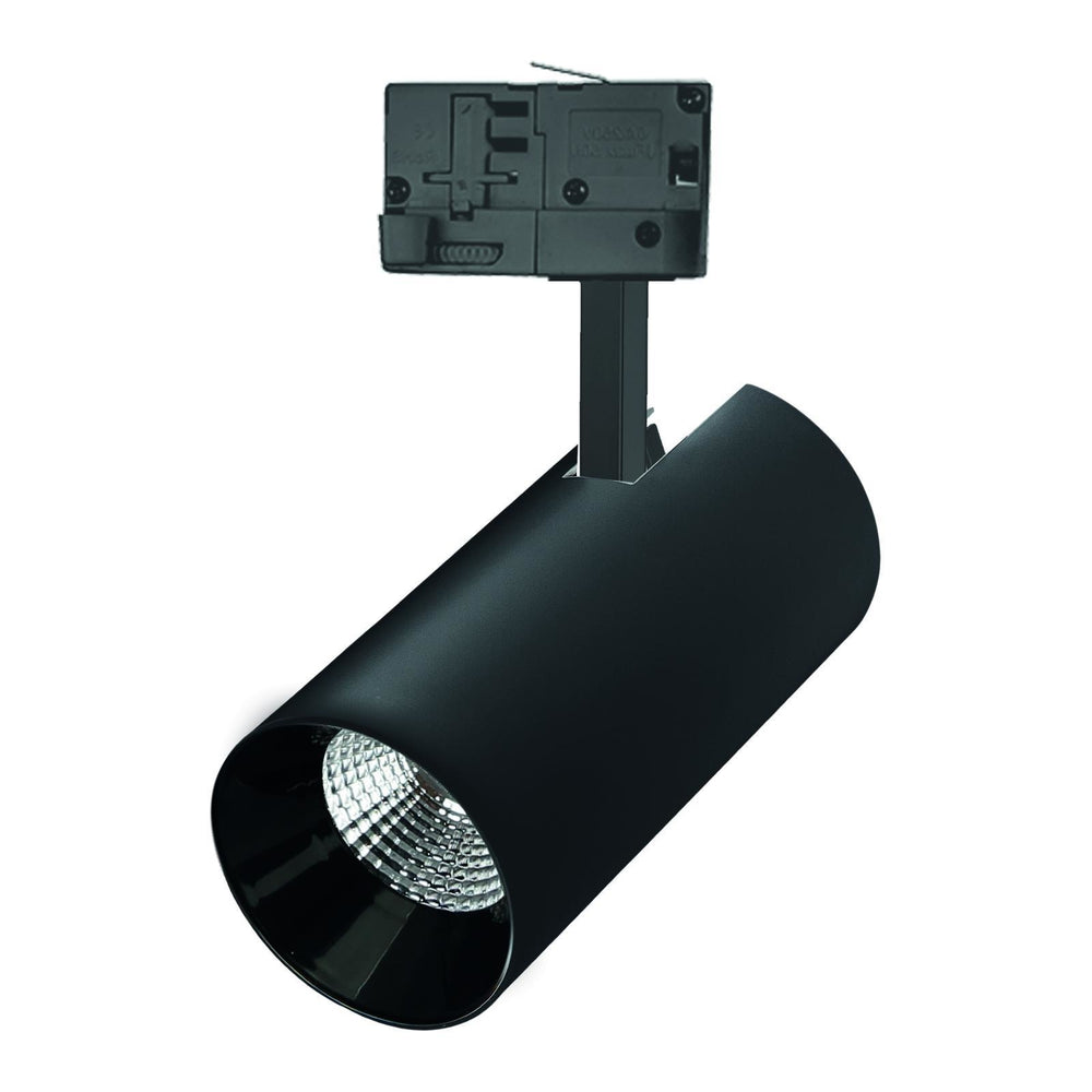 Spectrum LED skinnelys Sort 3-Faset 25W 4000K 2650 lumen 36° Lysvinkel IP20 Aluminiums Hus