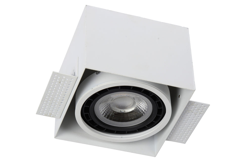 Lucide indbygget spotlight uden kant 1xGU10 LED hvid