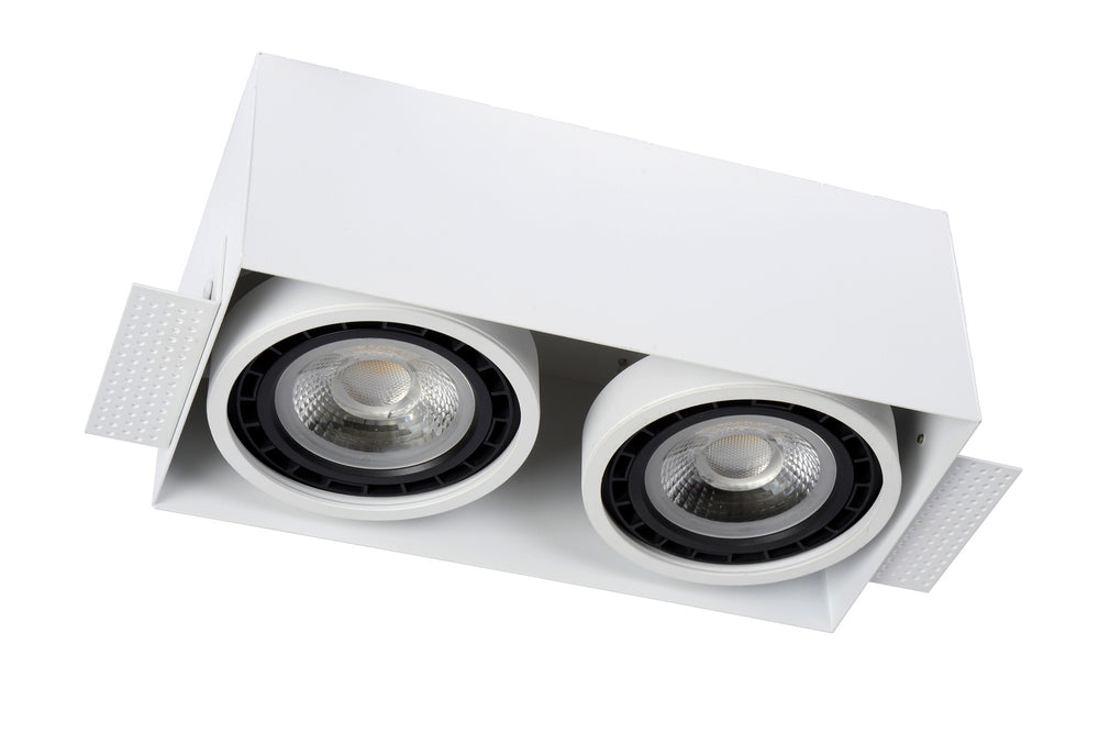 Lucide trimless indbygningsspot 2xGU10 hvid LED-lampe IP20