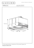 Lucide indbygget spotlight uden kant 1xGU10 LED hvid