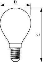 Philips MAS LEDLuster E14 P45 Klar Glas Pære 5.9W=60W 220-240V 2200K-2700K 806 lumen 90CRI Dæmpbar