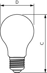 Philips 3.4W LED-pære E27 A60 varm hvid 2700K 470 lumen