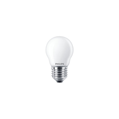 Philips CorePro LED P45 pære E27 4.3W 2700K Varm Hvid 470 lumen ikke dæmpbar mat glas