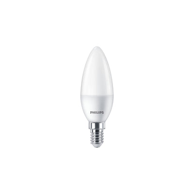 Philips CorePro stearinlys LED 2.8W 25W ækvivalent E14 2700K B35 mat varm hvid 250 lumen ikke dæmpbar