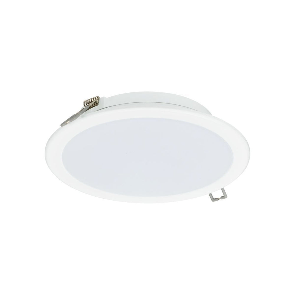 Philips LED Downlight 12W 1200 lumens 3000K 220-240V 110° White Round IP20/IP44 Ø175mm cutout 150mm