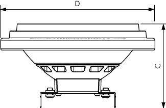 Philips MAS ExpertColor G53 AR111 50W LED-spotlight 40-graders stråle, 2700K varm hvid