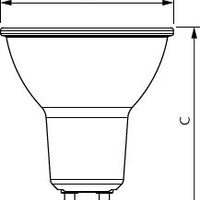 Philips LED spot GU10 4.8W 2700K 355 lumen 36° dæmpbar 220-240V CRI90 Varm Hvid