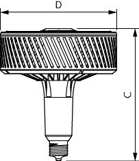 Philips TForce LED Highbay Lampe 95W E40 4000K Kold Hvid 13000 lumen 120° Lysvinkel 220-240V CE RoHS